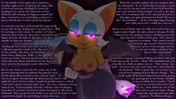  bat_girl bat_wings breasts caption cubedcoconut dialogue femdom furry gloves glowing glowing_eyes hypnotic_accessory hypnotic_eyes large_hips manip nipples orange_skin pov pov_sub rouge_the_bat sleep_command smile sonic_the_hedgehog_(series) suppas_(manipper) text white_hair wings 