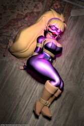  3d aged_up blonde_hair bondage femsub gag goggles gravity_falls large_breasts latinkaixa long_hair pacifica_northwest 