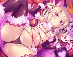  animal_ears blush breasts cameltoe cell_phone confused cosplay empty_eyes fake_animal_ears fate/grand_order fate/kaleid_liner_prisma_illya fate_(series) femsub gloves hair_ornament hypnotic_app illyasviel_von_einzbern ishiii666 large_hips lingerie long_hair midriff navel open_mouth opera_gloves red_eyes small_breasts tech_control thighhighs thong twintails underwear white_hair 