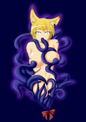  brain_injection corruption femsub fox_girl ran_yakumo tamakko tentacle_in_mouth tentacles touhou transformation 