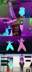  3d aqua_(deltarune) bunny_ears bunny_girl bunnysuit cyanstargazer deltarune female_only femsub kris_(deltarune) seth_(deltarune) susie_(deltarune) tagme 