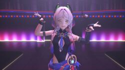  3d ahegao alternate_costume androgynous_dom animated arms_above_head ass bare_breasts bare_legs bare_shoulders black_circle black_eyes black_sclera blonde_hair blue_eyes blush bottomless breasts citlali_(genshin_impact) clothed crossed_arms crossover dancer dancing dark_skin empty_eyes eremite_floral_ring-dancer evil_smile expressionless eye_color_change femdom femsub floating from_behind genshin_impact green_eyes harem_outfit high_heels kuromaru large_breasts legs long_hair looking_at_viewer looking_back m.u.g.e.n. midriff mmd multiple_doms multiple_possessors music nail_polish navel nipples orgasm personality_excretion pink_hair possession pussy_juice red_eyes sex slime smile sound stage stage_hypnosis tagme thighhighs thighs third_eye toenail_polish topless transformation video wings 