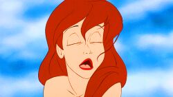  animated animated_gif ariel danieltorresmen_(manipper) disney female_only kaa_eyes long_hair manip open_mouth red_hair the_little_mermaid 