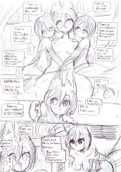  empty_eyes expressionless femboy fox_girl happy_trance hypnotized_hypnotist sketch translation_request xantey 