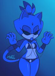  biffalo115 blaze_the_cat cat_girl chains crotch_cutout crotchless_panties drool female_only femsub furry manip open_mouth sonic_the_hedgehog_(series) spiral_eyes symbol_in_eyes tongue tongue_out 