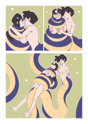  black_hair breasts catalepsy chichi coils cum cum_in_mouth cum_in_pussy cum_on_face cum_on_hair dragon_ball dragon_ball_z ef-nsfw female_only femdom femsub groping kaa_eyes kissing long_hair milf naga_girl nude petting short_hair singing sleeping sleepy snake_girl tomboy videl yuri 