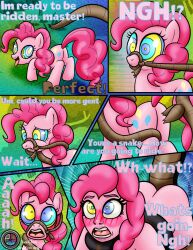  absurdres blush bottomless breasts coils comic dazed disney equestria_girls femsub furry happy_trance horse horse_girl hypnotic_eyes kaa kaa_eyes long_hair maledom my_little_pony nude open_mouth ordeper_arts pink_hair pinkie_pie smile snake text the_jungle_book topless western 