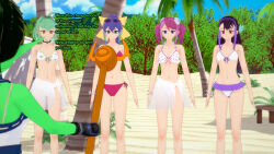  3d black_hair blue_hair femdom femsub goblin_girl green_hair long_hair lulu_obsidian multiple_girls multiple_subs pink_hair rin_(yu-gi-oh!_arc-v) serena_(yu-gi-oh!_arc-v) short_hair sonrio12 swimsuit text theresa_(sonrio) yu-gi-oh! yu-gi-oh!_arc-v zuzu_boyle 