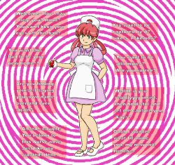  animated animated_gif femdom nurse pink_hair pokeball pokemon pov pov_sub seizure_warning sera-fuku spiral_background 
