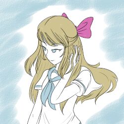  animated animated_gif ashley_(knd) blue_eyes breasts classycloudcuckoolanderclasso female_only femsub happy_trance kids_next_door nightmare_fuel open_mouth school_uniform sector_z smile solo tears unhappy_trance very_long_hair 