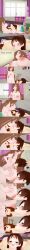  absurdres awakening black_eyes black_hair blue_eyes breast_feeding breast_sucking breasts brown_eyes brown_hair closed_eyes collar dialogue empty_eyes english_text expressionless female_only femdom femsub green_eyes hair_covering_one_eye human_furniture komi_can't_communicate komi_shuuko kono_subarashii_sekai_ni_shukufuku_wo! long_hair makeup mei_terumi_(naruto) milf multiple_girls multiple_subs naruto_(series) nipples nude sleeping text wiz_(konosuba) zenin1 
