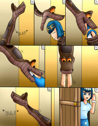 blue_hair comic disney harper_(pokemon) jerrydestrtoyer kaa kaa_eyes lana's_mother lana_(pokemon) nintendo pokemon sarah_(pokemon) sleeping snake the_jungle_book vore