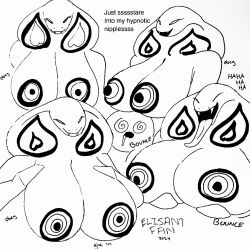  arbok bouncing_breasts breast_grab breasts drool elizantfan fangs femdom furry holding_breasts hypnotic_breasts large_breasts malesub nintendo nipples pokemon pokemon_(creature) scalie signature snake snake_girl spiral_eyes symbol_in_eyes text tongue tongue_out white_background 
