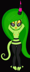 asiagosandwich barefoot bottomless breasts cleavage erect_nipples female_only femsub furry green_hair happy_trance hypnosex_(manipper) lipstick long_hair manip nude pussy smile sonic_the_hedgehog_(series) spiral_eyes symbol_in_eyes topless zeena