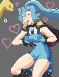  absurdres breasts clair drool femsub happy_trance hypno kneeling large_breasts loquillo nintendo pendulum pokemon pokemon_heartgold_and_soulsilver spiral_eyes symbol_in_eyes tongue tongue_out 
