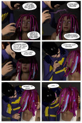 3d barbara_gordon batgirl batman_(series) cfada comic corruption dc_comics femdom femsub super_hero text western