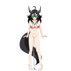  dragon_girl femsub happy_trance horns human_furniture idpet nude tail transparent_background 