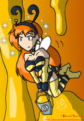  aged_up bee_girl bee_suit breasts brokenteapot bug_girl female_only femsub happy_trance honey large_breasts long_hair misty nintendo pokemon pokemon_ruby_sapphire_and_emerald red_hair solo spiral_eyes symbol_in_eyes wings 