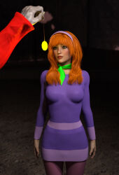 3d daphne_blake dress femsub ghost_clown member9 red_hair scooby-doo_(series)