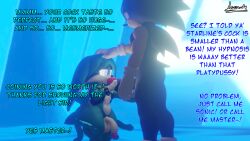 3d dialogue exkaizuhan furry kit_the_fennec male_only maledom malesub nude penis sonic_the_hedgehog sonic_the_hedgehog_(series) spiral_eyes symbol_in_eyes text yaoi