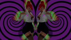 3d character_request femdom hypnotic_eyes milf original red_hair skirt virtual_youtuber