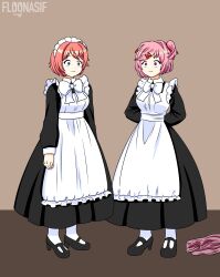 doki_doki_literature_club femsub floonasif happy_trance maid maid_headdress natsuki_(doki_doki_literature_club) sayori_(doki_doki_literature_club)