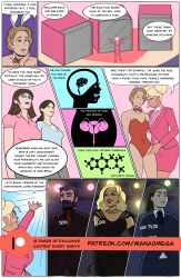 absurdres advertisement bimbofication comic corruption dialogue genderswap mana_omega text transformation transgender