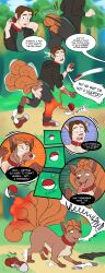  absurdres before_and_after bottomless collar comic cum dazed erection furry handsfree_ejaculation hypnotic_accessory male_only malesub nintendo nude open_mouth orgasm penis pokeball pokemon resisting steeve story text tongue tongue_out topless torn_clothes transformation vulpix 