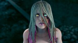  dead_by_daylight female_only goth hypnotic_eyes kaa_eyes sable_ward theoneaboveall7_(manipper) 