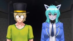  3d animated blonde_hair blue_hair breast_expansion changer_(character) chien_vietnam femdom femsub green_eyes malesub multicolored_hair multiple_girls multiple_subs red_eyes robot robot_girl sound transformation transgender video virtual_youtuber voice_acted 