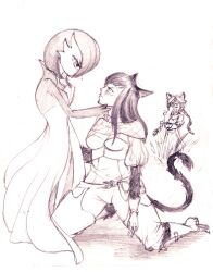 blush cat_ears cat_girl cat_tail femsub gardevoir happy_trance justsketchingviolets kneeling kya_(nazwa) pokemon sketch viltai_(viltai)