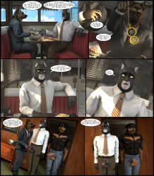 3d abs blacksad bobby_yale cat_boy clothed_exposure comic dialogue dog_boy furry instant_loss john_blacksad male_only maledom malesub penis pocket_watch smirnov source_filmmaker spiral_eyes spiralwash_eyes standing_at_attention tie viciouscabaret yaoi zipper 