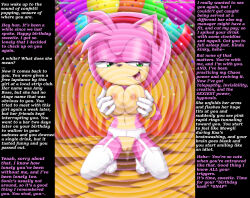  amy_rose bare_breasts bbmbbf breasts caption drugged female_only femdom furry glowing hedgehog_girl hypnotic_breasts large_breasts lingerie male_pov manip nipples open_mouth palcomix pink_hair pov pov_sub pussy pussy_juice short_hair solo sonic_the_hedgehog_(series) text underwear waverun_(manipper) 