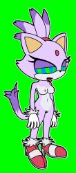 blaze_the_cat bottomless breasts cat_girl female_only femsub furry nude open_mouth purple_hair ring_eyes short_hair sonic_the_hedgehog_(series) symbol_in_eyes topless ultilix
