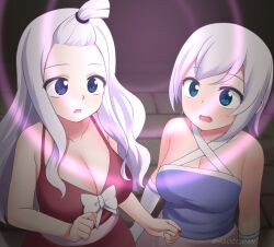 fairy_tail femsub large_breasts lisanna_strauss long_hair maozi_dan mirajane_strauss short_hair spiral tagme white_hair