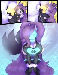 ahegao altered_common_sense alternate_costume animal_ears bikini bottomless brain_drain breasts clothed clothed_exposure collar comic drone dronification female_only femsub furry gloves happy_trance huge_breasts hypnotized_hypnotist lanolin_the_sheep lip_expansion lipstick looking_at_viewer luna_(enrise89) open_mouth original rubber sauce-guy sheep_girl smile sonic_the_hedgehog_(series) spiral_eyes symbol_in_eyes tech_control visor wolf_girl