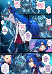  comic dialogue ibenz009 liquid_metal original robot robot_girl tagme text 