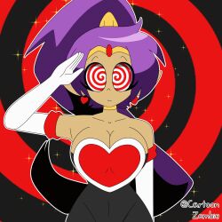  animated animated_eyes_only animated_gif cartoonzombie femsub genie large_breasts long_hair purple_hair rouge_the_bat saluting shantae shantae_(series) sonic_the_hedgehog_(series) spiral_background spiral_eyes standing_at_attention tagme 