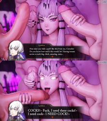  3d accidental_hypnosis dialogue dochaunt femsub fire_emblem fire_emblem_three_houses futadom futasub hypnotic_penis lysithea_von_ordelia nintendo self_hypnosis tagme text 
