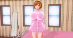 3d breasts empty_eyes kamen_writer_mc large_breasts rika_(made_to_order) tagme tech_control text