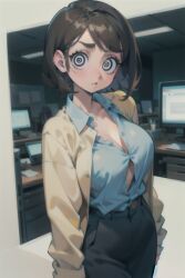  ai_art breasts notanartist_(generator) office_lady stable_diffusion_(ai) symbol_in_eyes 