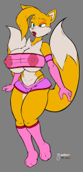 arashidrgn bimbofication bottomless brain_drain breast_expansion breasts crossed_eyes female_only femsub fox_girl furry gloves huge_breasts large_breasts lipstick miles_tails_prower open_mouth solo sonic_the_hedgehog_(series) symbol_in_eyes tailsko unfocused_eyes