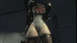 3d boots breasts corruption female_only femsub gloves leotard nemesis_alpha nier_automata nightmare_fuel parasite rermodv resident_evil resident_evil_3_remake resisting solo standing tentacles thigh_boots thighhighs video_game vore yorha_no._2_type_b 