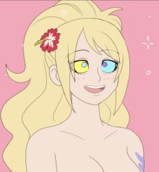  animated animated_gif blonde_hair blush bottomless breasts fairy_tail female_only femsub happy_trance jenny_realight kaa_eyes long_hair nude open_mouth plsgts solo topless 