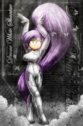  alternate_costume ameerashourdraws bodysuit breasts clothed costume dancing dark_skin dialogue drone english_text expressionless eye_color_change female_only fembot femsub genie grey_eyes memory_alteration ponytail purple_hair shantae shantae_(series) shrunken_irises text tight_clothing very_long_hair 