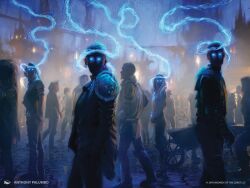 absurdres anthony_palumbo armor beard boots card clothed dead_source femsub gloves glowing glowing_eyes hood hypnotic_magic long_hair looking_at_viewer magic magic:_the_gathering malesub mass_hypnosis multiple_boys multiple_girls multiple_subs official outdoors pov short_hair signature