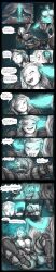  brain_injection brainwaves_(artist) breast_expansion breasts comic consensual corruption ear_sex female_only femdom femsub glowing_eyes open_clothes penis penis_in_brain penis_tentacle text tongue_out warframe 