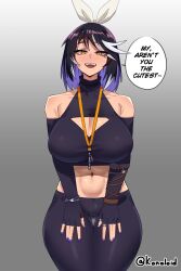 english_text female_only femdom konaloid looking_at_viewer muscle_girl pov pov_sub text