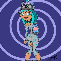 blue_hair brain brain_injection brainless breasts courtney_(total_drama) drool external_brain femsub helmet knees_together large_breasts lobotomy shyker simple_background solo spiral spiral_eyes symbol_in_eyes tech_control total_drama unfocused_eyes wall_eyed