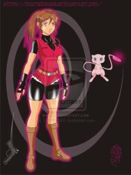  breasts claire_redfield empty_eyes expressionless femsub large_breasts mew nintendo pokemon pokemon_(creature) resident_evil resident_evil_2 sigfried028 watermark 
